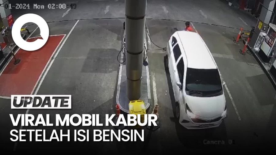 Terekam CCTV, Mobil Kabur Seusai Isi Pertamax Rp 300.000 di Bekasi