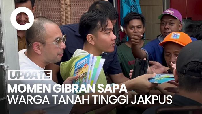 Seusai dari Jaksel, Gibran dan Raffi Sapa Warga Tanah Tinggi Jakpus