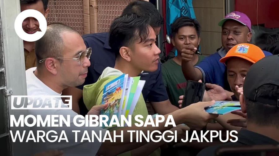 Seusai dari Jaksel, Gibran dan Raffi Sapa Warga Tanah Tinggi Jakpus