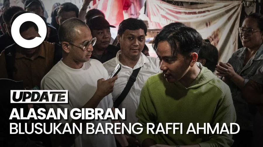 Alasan Gibran Blusukan Bareng Raffi Ahmad di Jakarta