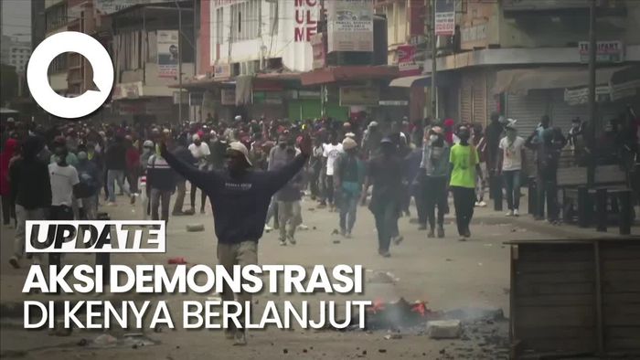 Mencekam! Aksi Unjuk Rasa Tuntut Presiden Kenya Mundur Ricuh