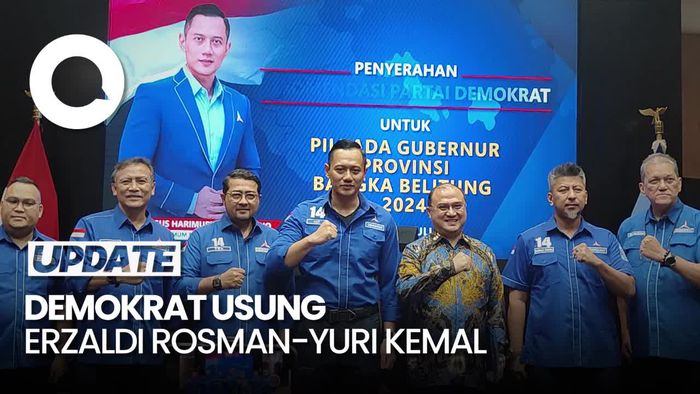 Demokrat Usung Erzaldi Rosman-Yuri Kemal di Pilgub Babel 2024