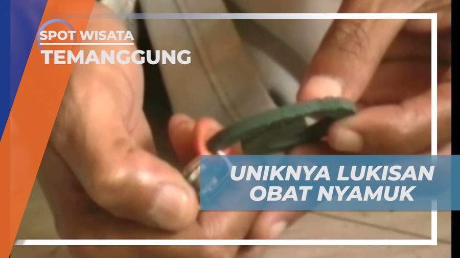 Melihat Teknik Lukis Unik dari Sudutan Obat Nyamuk Bakar, Temanggung