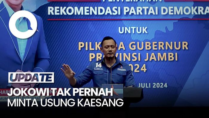 AHY Sebut Tak Ada Permintaan Jokowi untuk Usung Kaesang di Pilkada