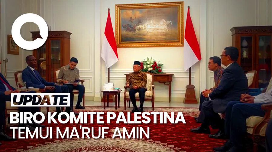 Biro Komite Palestina PBB Temui Wapres Maruf Bahas Situasi Gaza