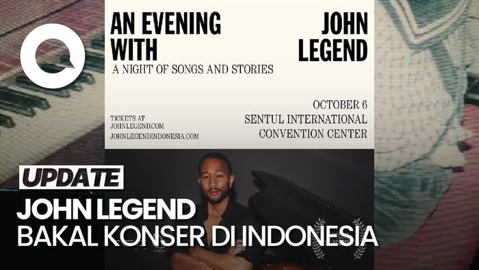 John Legend Gelar Konser di Indonesia 6 Oktober