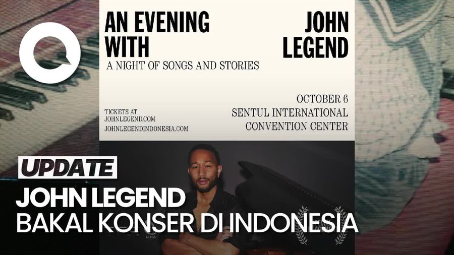 John Legend Gelar Konser di Indonesia 6 Oktober
