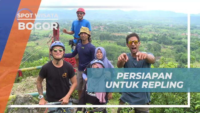 Persiapan Reppelling di Tebing Ciampea Bogor