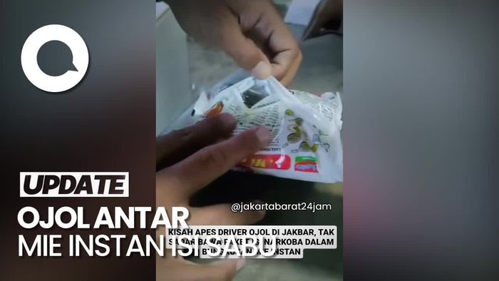 Polisi Usut Laporan Driver Ojol Dapat Orderan Mie Instan Isi Sabu