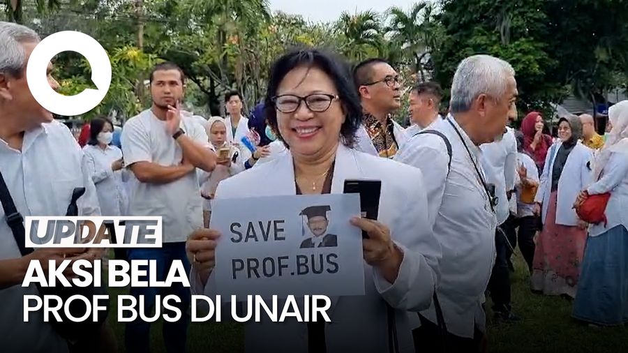  Aksi Bela Prof BUS di Unair, Guru Besar-Dosen FK Mogok Kerja