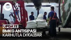 Cegah Karhutla, BMKG Tabur 13 Ton Garam di Langit Kalbar