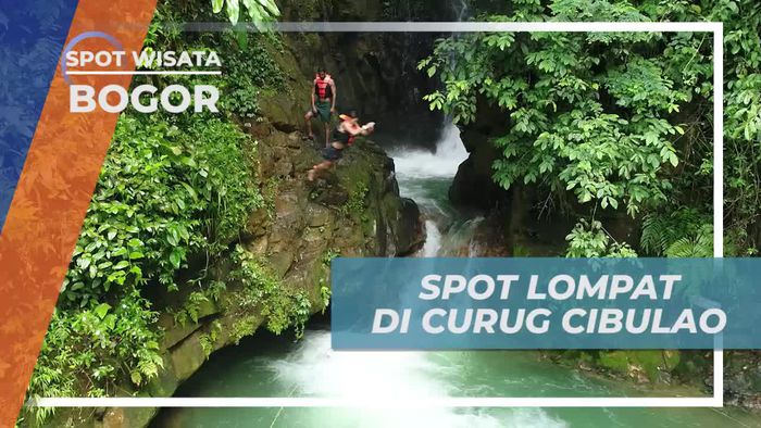 Mencoba Spot Lompat di Curug Cibulao Bogor