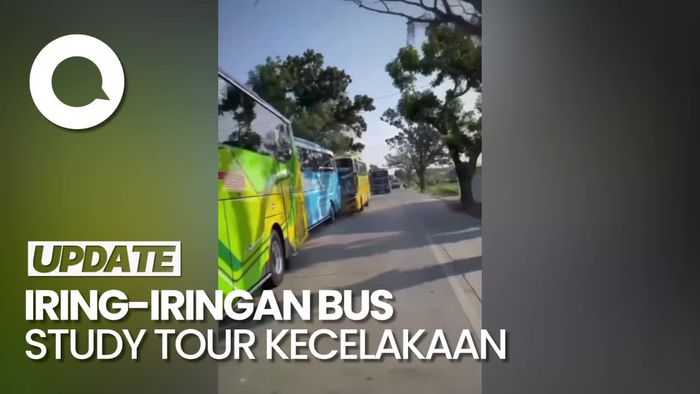 Detik-detik Kecelakaan Beruntun Bus Rombongan Study Tour MAN di Demak