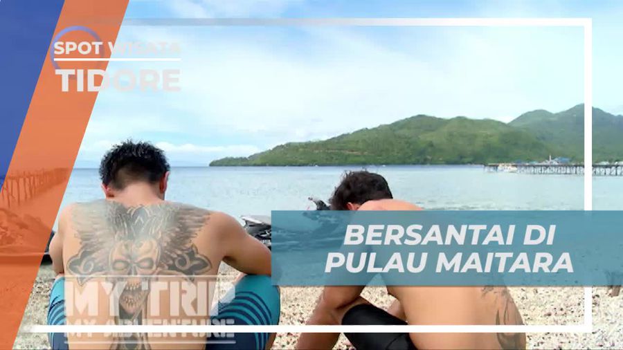 Bersantai Sejenak di Pulau Maitara Dengan Pasir Putihnya, Tidore