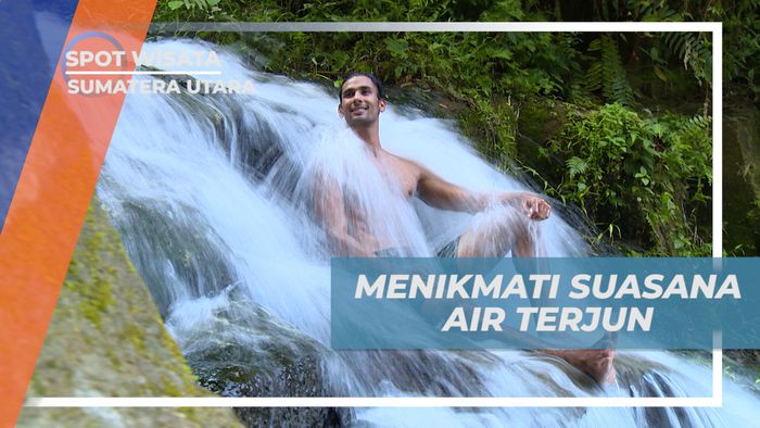 Bersantai Menikmati Suasana Alam Air Terjun Umbul Bah Alif, Sumatera Utara