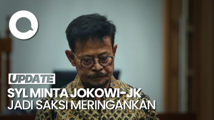 Alasan SYL Minta Jokowi hingga JK Jadi Saksi Meringankan