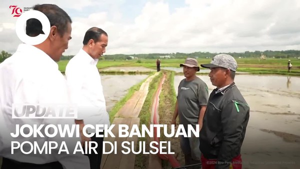 Jokowi Cek Bantuan Pompa Air di Sulsel: Produktivitas Petani Meningkat