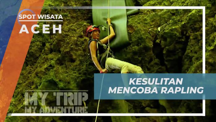 Mencoba Menaklukkan Medan Ekstrim Saat Rappeling di Goa Ie Aceh