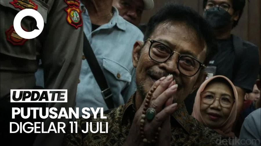 Sidang Vonis Syahrul Yasin Limpo Akan Digelar 11 Juli