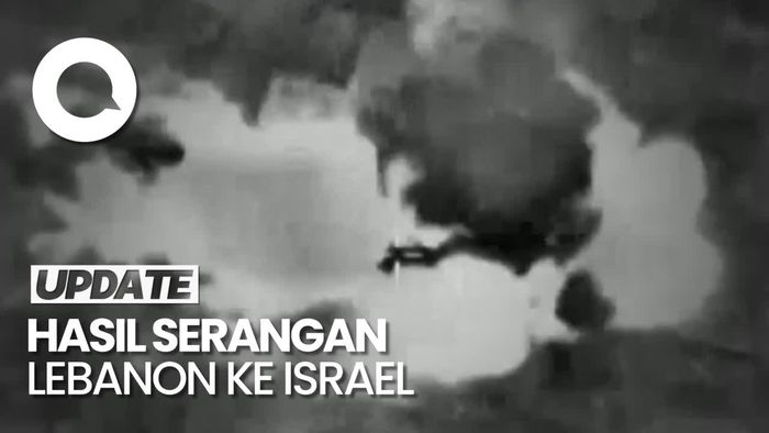 Roket Lebanon Mengenai Bangunan Mal di Israel