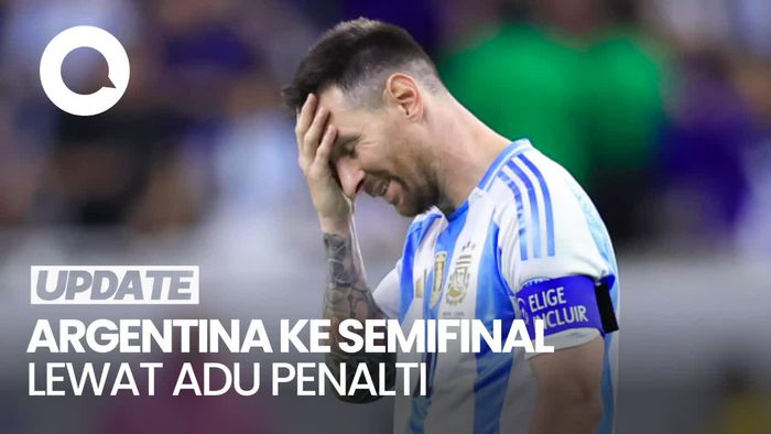 Detik-detik Messi Gagal Panenka, Untung Argentina Menang