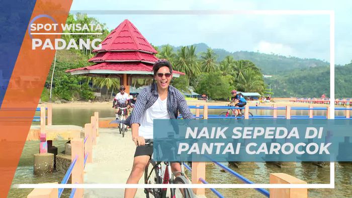 Bersepeda Menyusuri Keindahan Pancai Carocok Padang