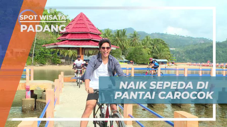 Bersepeda Menyusuri Keindahan Pancai Carocok Padang
