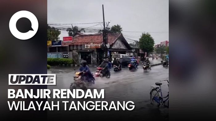 Hujan Deras Guyur Tangerang, Sejumlah Kawasan Terendam Banjir