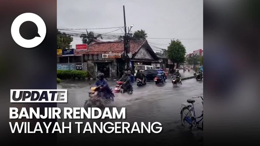 Hujan Deras Guyur Tangerang, Sejumlah Kawasan Terendam Banjir
