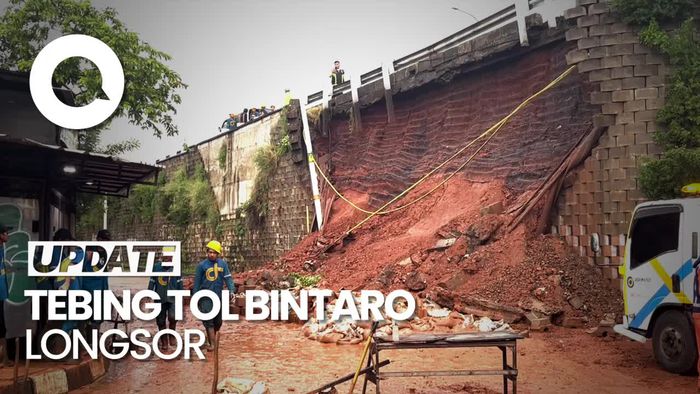 Kondisi Terkini Seusai Tebing Tol Bintaro Longsor