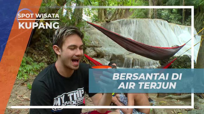 Bersantai Sejenak Seruput Segelas Kopi di Air Terjun Oenesu Kupang 
