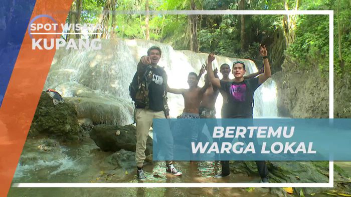 Bertemu Warga Lokal di Air Terjun Oenesu Kupang 