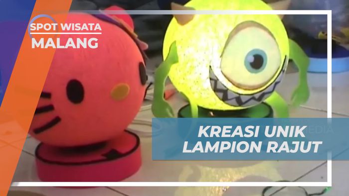 Meraup Untung dari Kreasi Unik Lampion Rajut Khas Kota Bunga, Malang