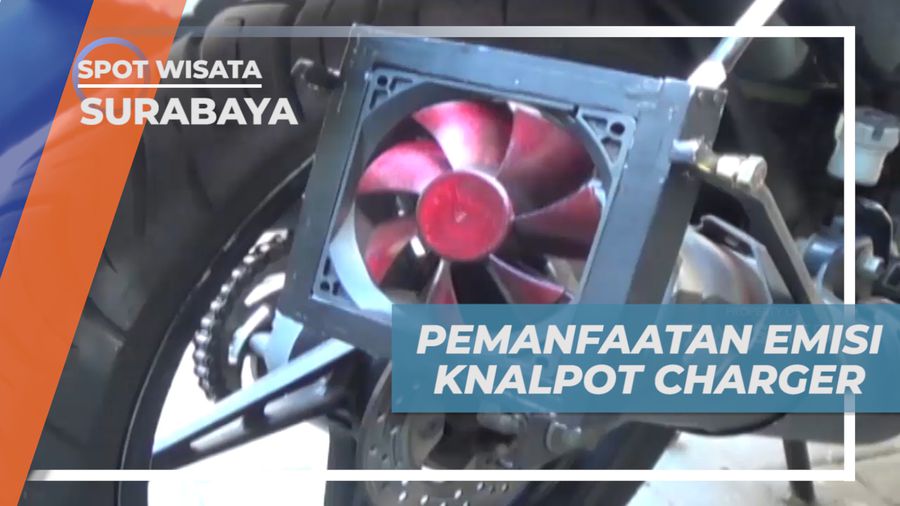 Memanfaatkan Emisi Gas Buang Knalpot Motor Menjadi Charger, Surabaya