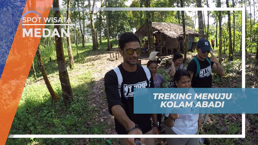 Menikmati Perjalanan Menyusuri Jalan Setapak Tengah Hutan Menuju Kolam Abadi, Langkat