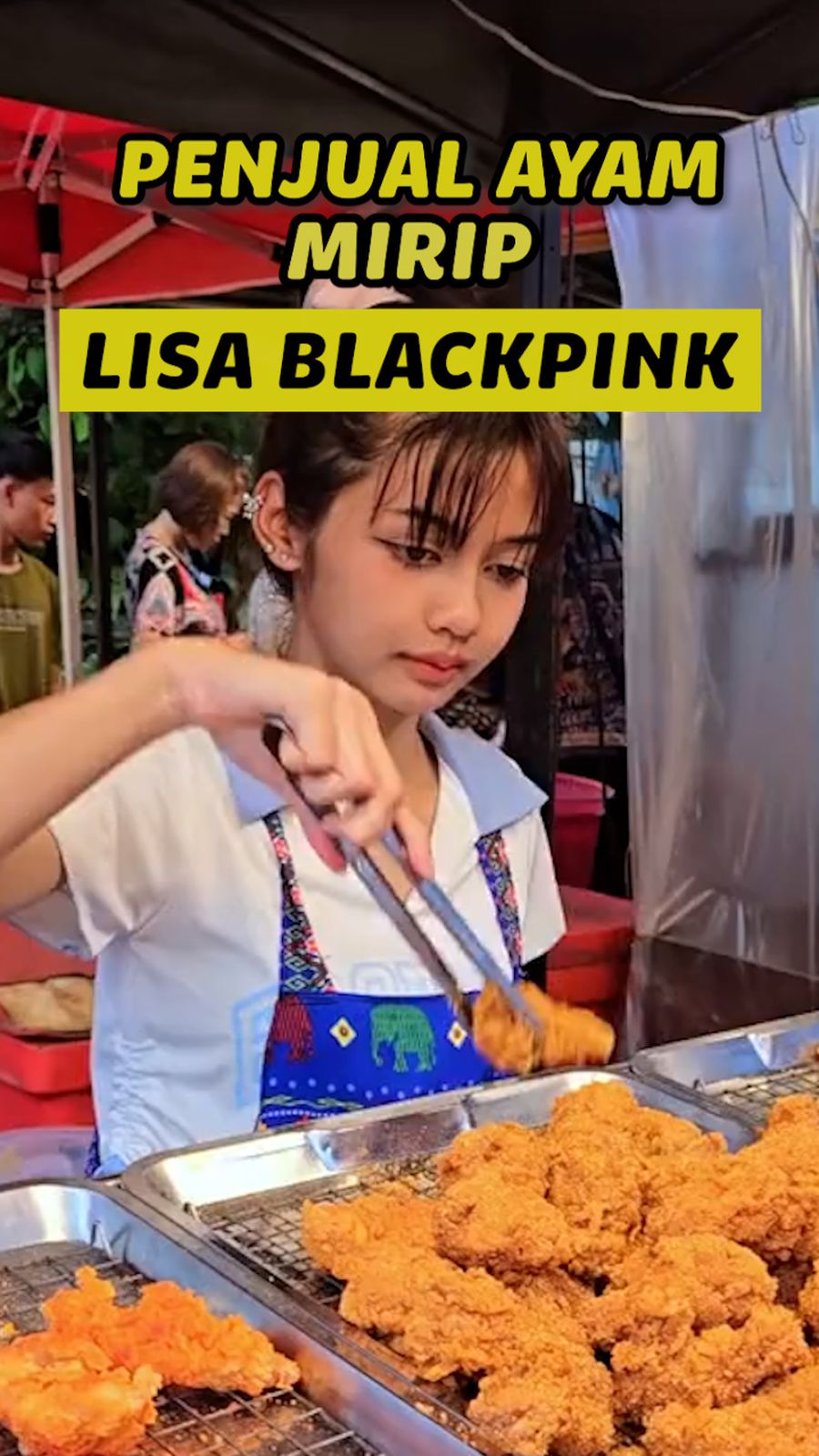 Viral Mirip Lisa BLACKPINK, Penjual Ayam Kini Jadi Model Kosmetik