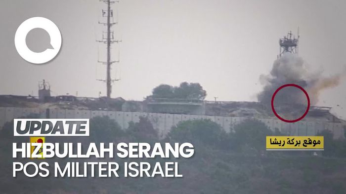 Detik-detik Hizbullah Serang Pos-pos Militer Israel Pakai Drone