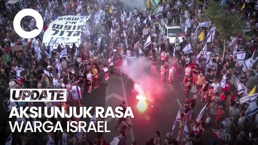 Panas! Warga Israel Demo Tuntut Netanyahu Mundur-Pembebasan Sandera