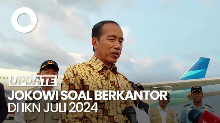 Jokowi Soal Ngantor di IKN Bulan Ini: Airnya Sudah Siap Belum?