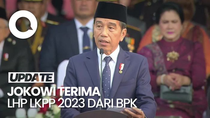Jokowi Terima Hasil Pemeriksaan Keuangan Pemerintah 2023, Raih WTP 