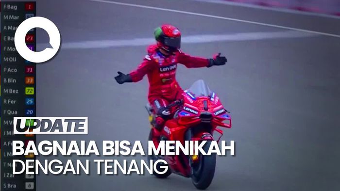Bagnaia Tak Cuma Naik ke Puncak Klasemen, Tapi Naik Pelaminan Juga
