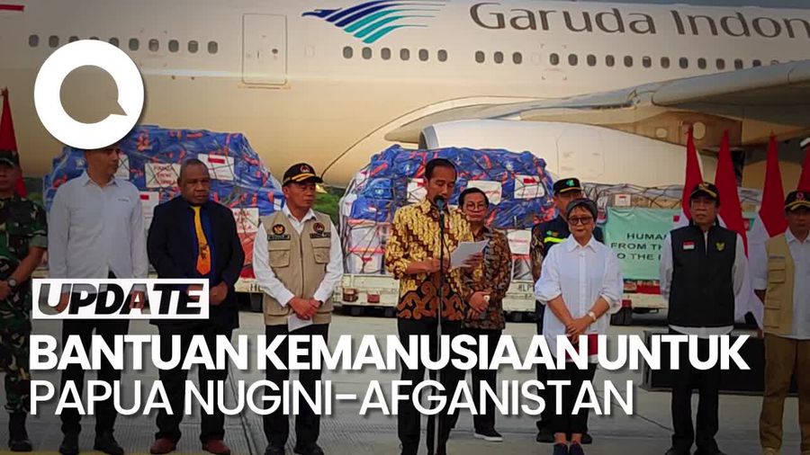 Presiden Jokowi Lepas Bantuan Kemanusiaan untuk Papua Nugini-Afganistan