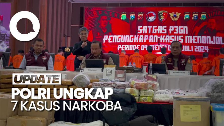 Satgas P3GN Polri Bongkar 7 Kasus Narkoba Menonjol Dalam 2 Bulan 