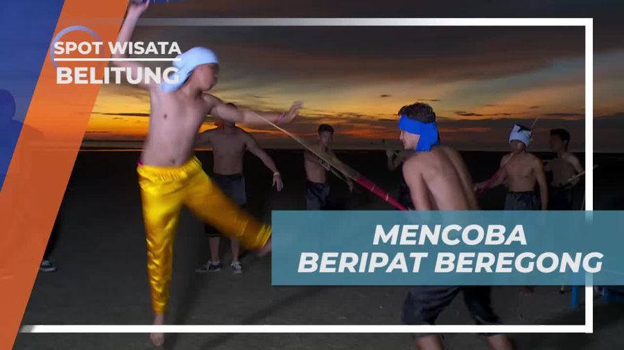 Mencoba Beripat Beregong Bersama Pemuda Belitung
