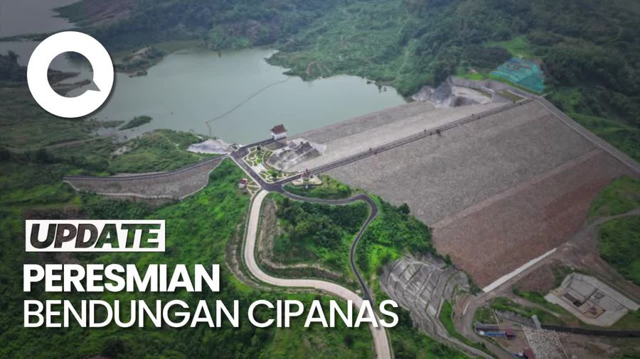 Maruf Amin Resmikan Bendungan Cipanas: Irigasi Pertanian-Jadi Wisata Baru
