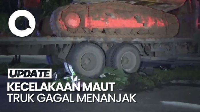 Nahas Dua Wanita Tewas Terjepit Truk Gagal Menanjak di Jambi