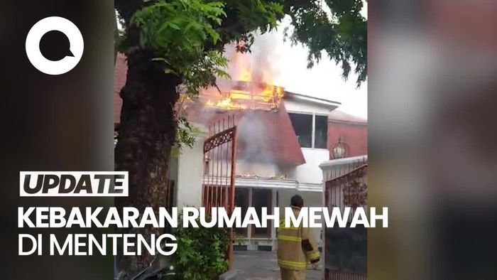 Rumah Mewah di Menteng Terbakar, Diduga Karena Korsleting
