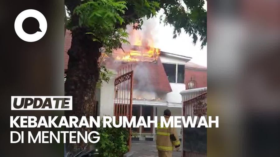 Rumah Mewah di Menteng Terbakar, Diduga Karena Korsleting