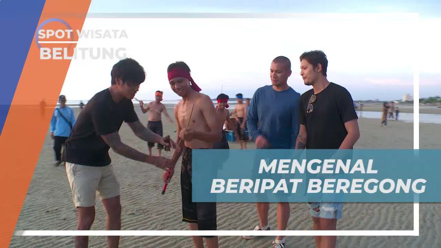 Mengenal Beripat Beregong, Tradisi Cambuk Rotan Dari Belitung