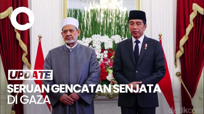 Jokowi-Imam Besar Al Azhar Mesir Bicara Konflik di Gaza